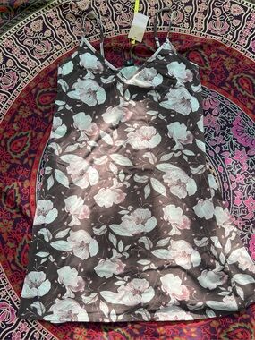 NWT Esmara Floral Chemise Nightgown Sleep Dress Women’s Spaghetti Strap Summer